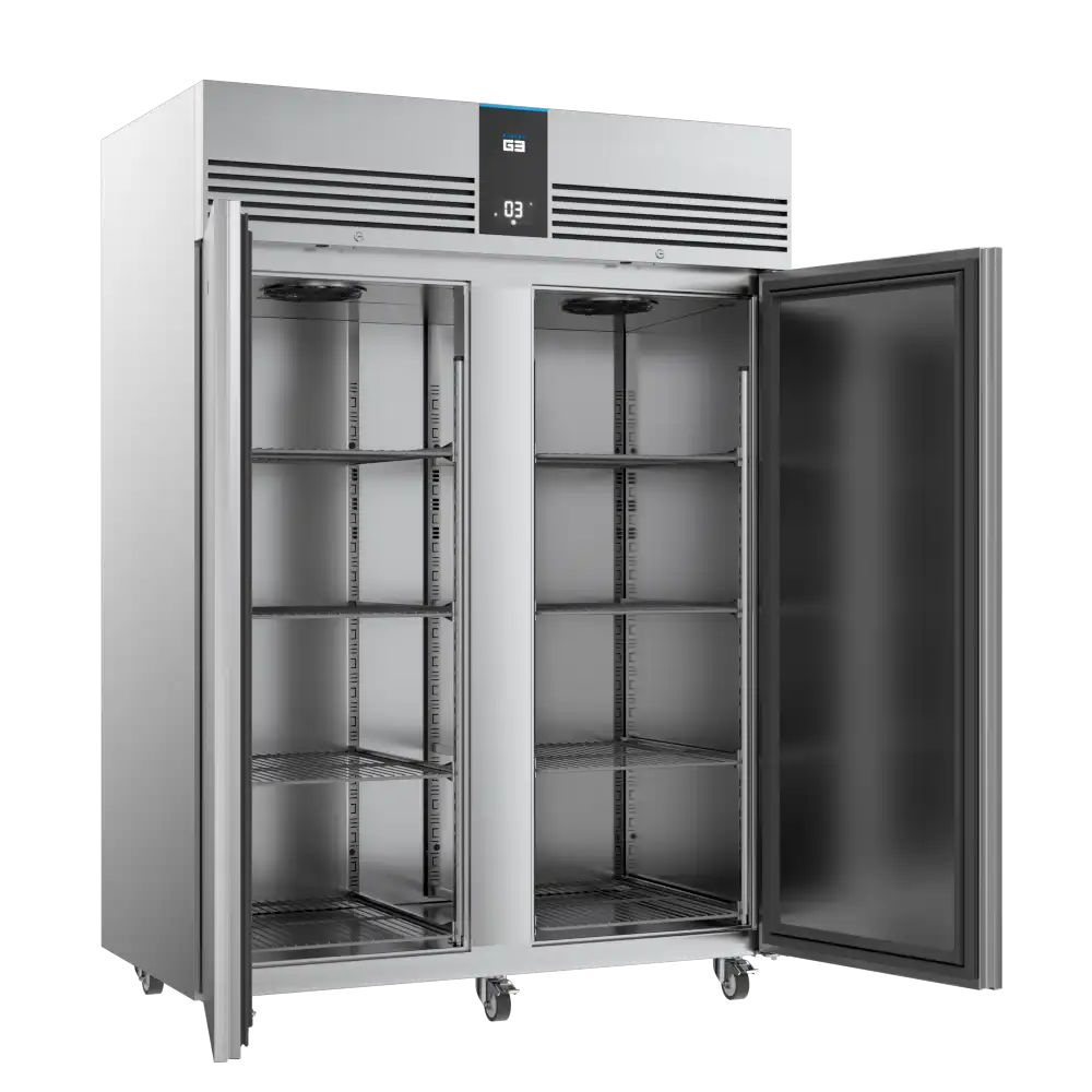 Foster-1350-Ltr-Cabinet-Refrigerator-EP1440H-Side-On-Doors-Open